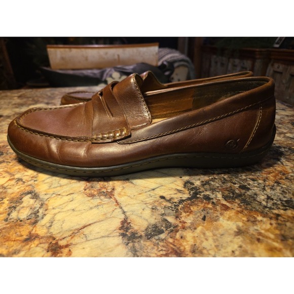 Mens 11.5 Born Leather Penny Loafers - Picture 4 of 7